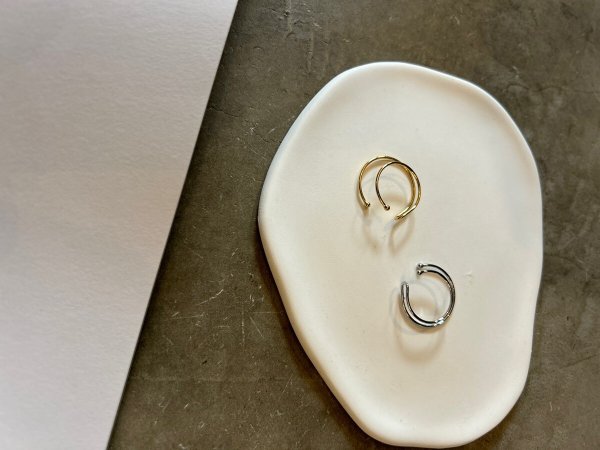 画像1: Sea'ds mara    Thin 2way earcuff ring Small (Single) 24A3-48 (1)